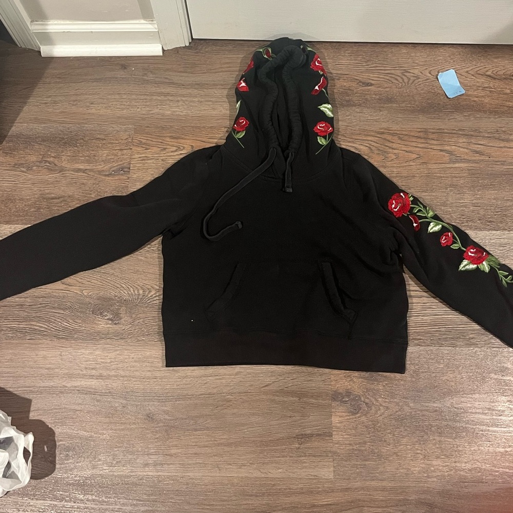 Cropped rose Hoodie from Hollister